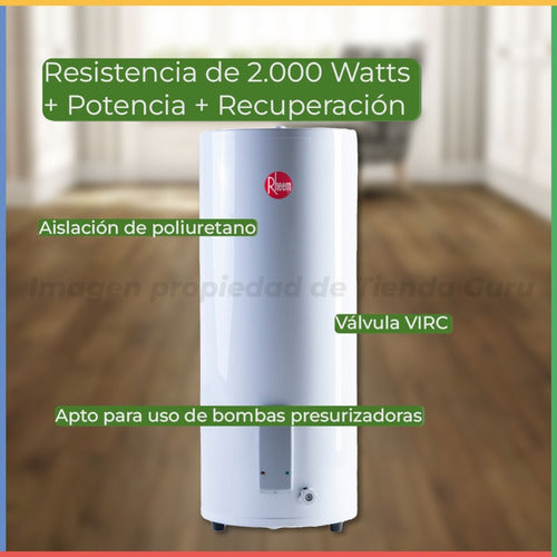 Termotanque Eléctrico Rheem Functional Tepc125erhk2 Blanco 125l