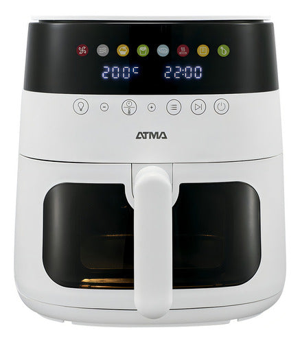Freidora De Aire Atma Fr248 1750w 8 Litros Y Control Táctil Blanco