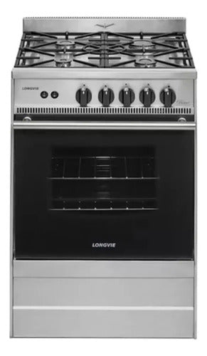 Cocina Gastronómica A Gas Longvie Bistró 31501xs Inox 56cm