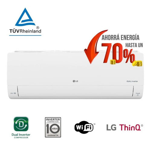 Aire Acondicionado Split LG Frio Calor S4-w12ja31a Con Wifi Blanco