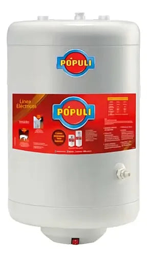 Termotanque Eléctrico Ecotermo Pópuli Elec 53 Carga Superior De Colgar O Apoyar Color Blanco