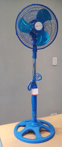 Ventilador 10 Kanji 3 En 1 Kjh-fi1006501 96cm 3 Velocidades Color De La Estructura Celeste Color De Las Aspas Plateado Diámetro 25 Cm Frecuencia 0 Material De Las Aspas Metal