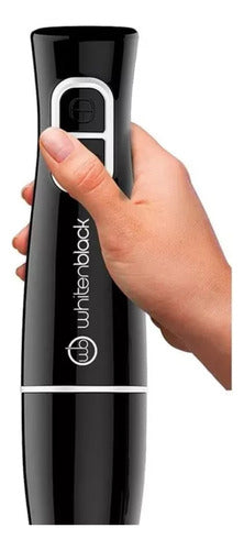 Mixer Whitenblack Ahwb20 450w 2 Vel Licua Emulsiona Inox Cts Negro