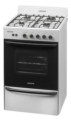 Cocina A Gas Longvie 12331b 56cm Blanca Cajón Parrilla Blanco
