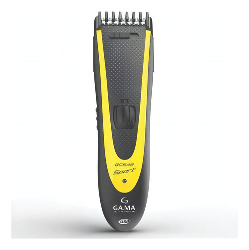 Combo Ga.ma Corta Pelo Gc542 Sport + Trimer Gnt512 Sport Negro Y Amarillo