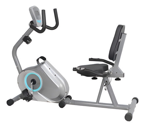 Bicicleta Fija Horizontal Spinning Tm 61501 Indoor 110kg Cs Gris