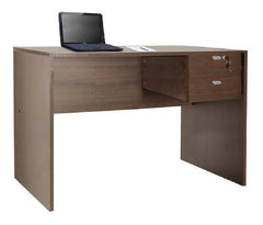 Escritorio Platinum 501 De 2 Cajones 100x74x60 Cm Tabaco Cts