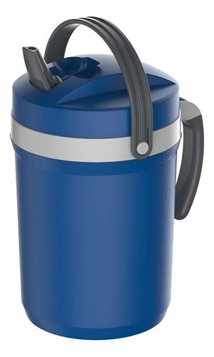 Jarra Térmica Fliptop Termolar Bidón 2,5 Litros Camping Azul