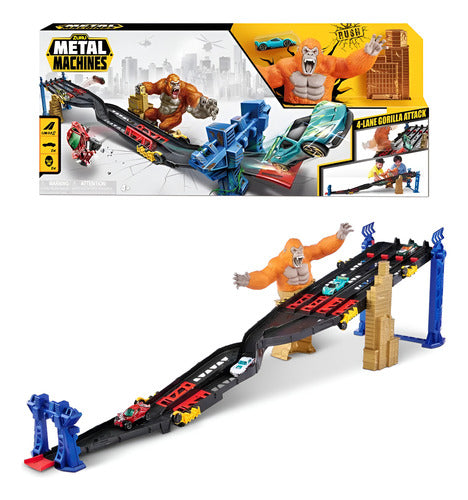 Pista De Autos Lanzador Zuru Metal Machine Gorilla Attack Lane Gorilla Attack