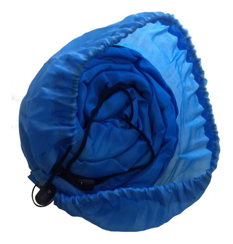 Bolsa De Dormir Individual 210x70 Cm Rectangular Camping Color Azul Derecho