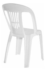 Combo 6 Sillas Antonella Blancas + Mesa Maldiva Garden Life Blanco