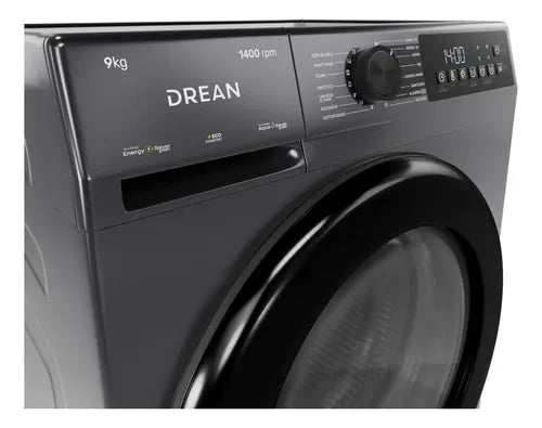 Lavarropas Drean Lfdr0914isg Carga Frontal 9 Kg Gris