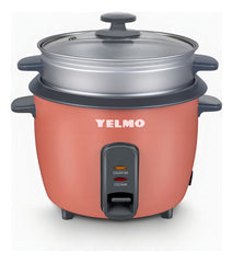 Arrocera Eléctrica Yelmo Ar-9801 1.8l Cocción Vapor Color Gris/rojo Frecuencia 50hz