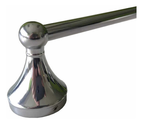 Set Accesorios Baño 6 Piezas Metal Plateado Tm23105 Toallero Jabonera