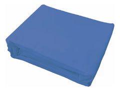 Juego Sabanas Twin Fp Home Premium 300 Hilos Azul Cts Azul Acero Liso