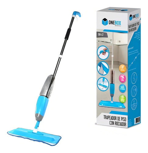 Mopa Trapeador Piso Con Rociador 360° Onebox Extensible