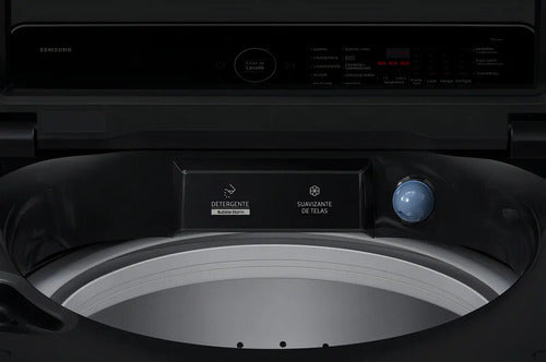 Lavarropas Samsung Carga Superior Wa80f11s8bbg 11 Kg Black Negro