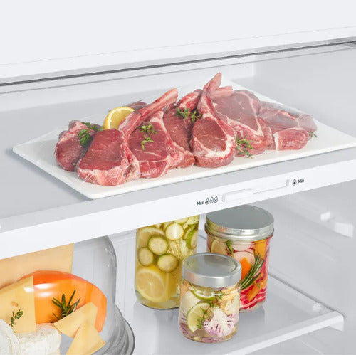 Heladera Con Freezer Inverter Samsung Bespoke Rt47cb664212b3 Color Clean White Con Capacidad De 457l