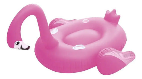 Flotador Inflable Flamenco Grande Bestway 41108 H90kg Cts Rosa Chicle