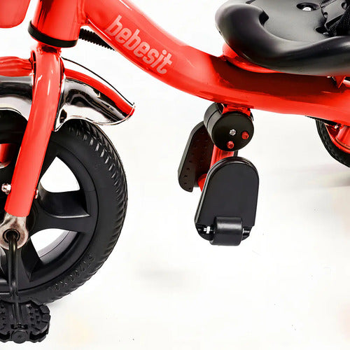 Triciclo Con Manija & Canasto Rojo Sl 1701 - Bebesit
