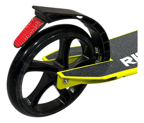 Monopatin Scooter Stark Rise Aluminio Ruedas 200mm Plegable Color Amarillo