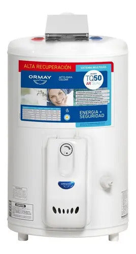 Termotanque Multigas Ormay Tq-50 L Ar Dual Blanco