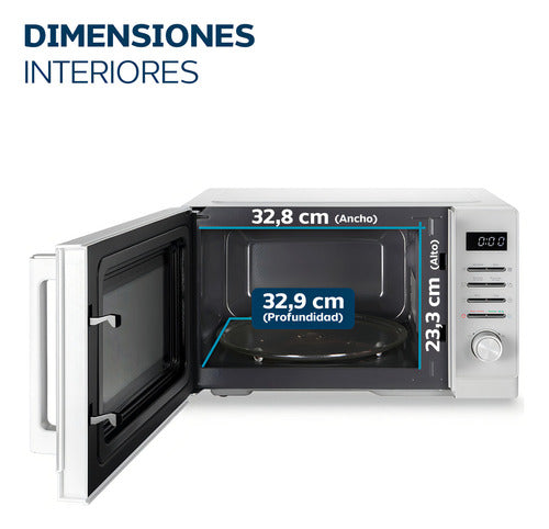 Microondas Digital Philco Mphdw23uap 900 W 23l Blanco