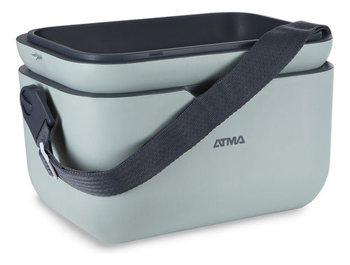 Heladera Conservadora Atma Cag204vp 20lts Verde Grisaceo