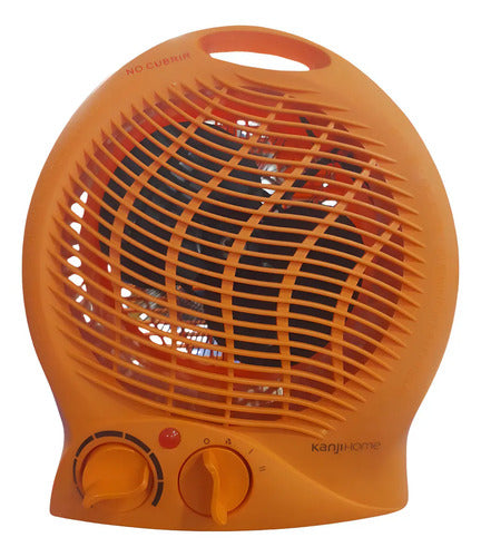 Caloventor Calefactor Con Termostato Kanji Kjh-ch103 2000w Color Naranja