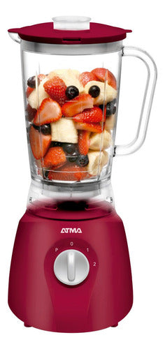 Licuadora De Vaso Atma Lv24r1ap Roja 1.25lts 500w Inox Cts - Rojo