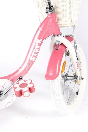 Bicicleta Rodado 16 Stark Love Acero Aluminio V Brakes Rosa 16