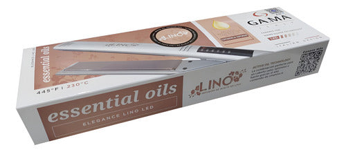 Planchita Pelo Ga.ma Elegance Lino Led Blanca Ceramic Ion C Blanco