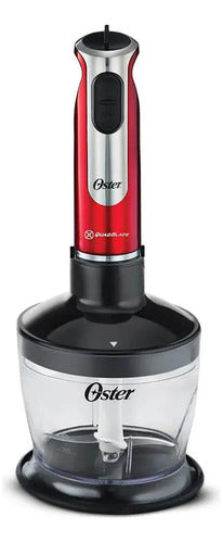 Stick Mixer Oster Fpsthb2801 Con Accesorios Batidora De Inmersion Picadora 800w Color Rojo