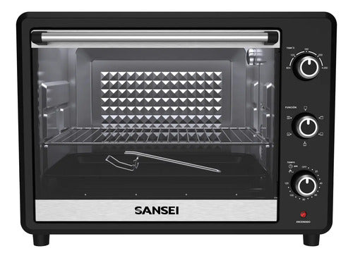 Horno Grill Sansei Hgcsa6324uapi 63l Con Convección Negro