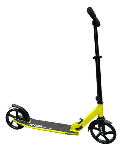 Monopatin Scooter Stark Rise Aluminio Ruedas 200mm Plegable Color Amarillo