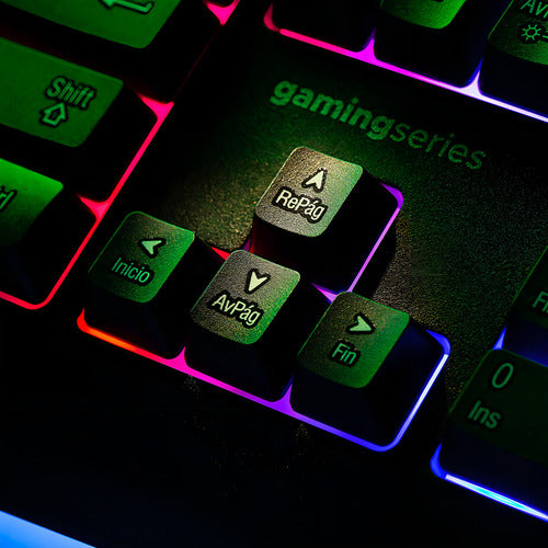 Kit Gaming Nbx Teclado, Mouse Y Pad Nbx-set1000 Rgb Color Del Mouse Negro Color Del Teclado Negro