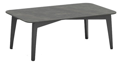 Juego Sillones Living Jardin Exterior Diva Aluminio Tio Musa Color Gris