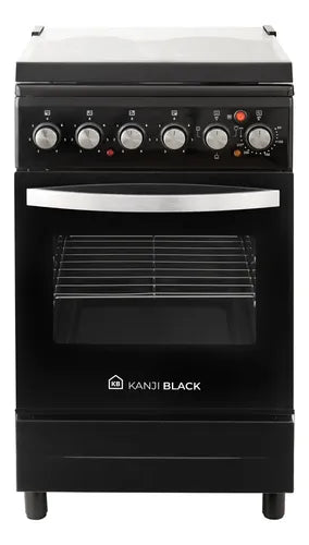 Cocina Eléctrica Kanji Kjh-ekb001v 50cm Grill Color Negro