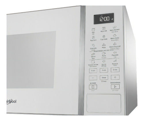 Microondas Whirlpool Con Grill 30 Lts - Blanco Wmg30bz