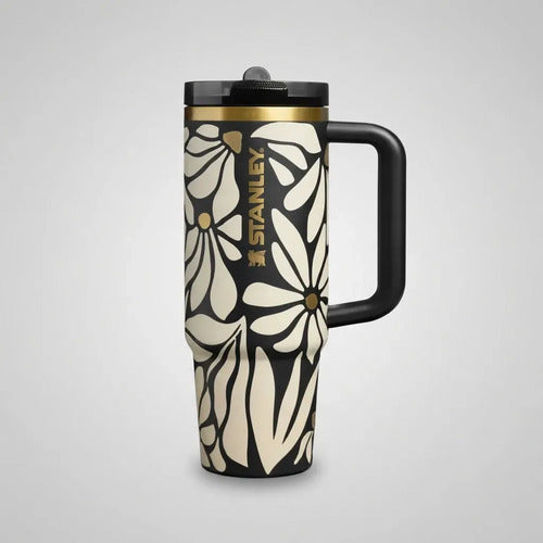 Vaso Quencher Térmico Stanley Protour 887ml Wild Blooms Frio Negro Protour Flipstraw