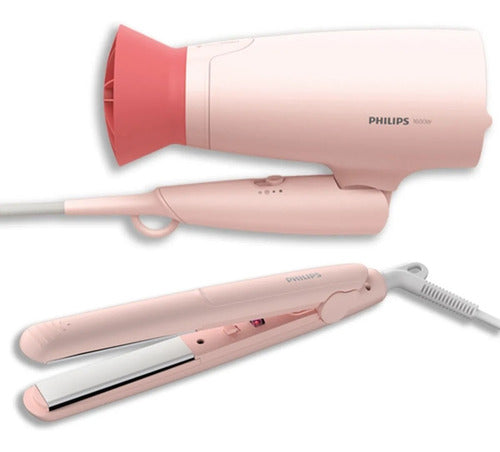 Set De Peluquería Planchita Y Secador Philips Bhp398 Cuotas