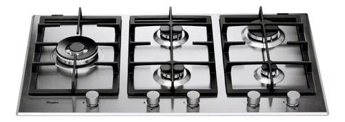Anafe De Empotrar A Gas Whirlpool Gma9522x Acero Inox Cts Acero Inoxidable