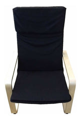 Sillon Poltrona Paris Negra Diseño Para Interiores Lavable Negro Lineal