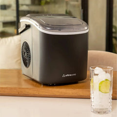 Fabrica De Hielo Portatil Ultracomb Hl-6500 9 Cubos Ciclo 6min Negro