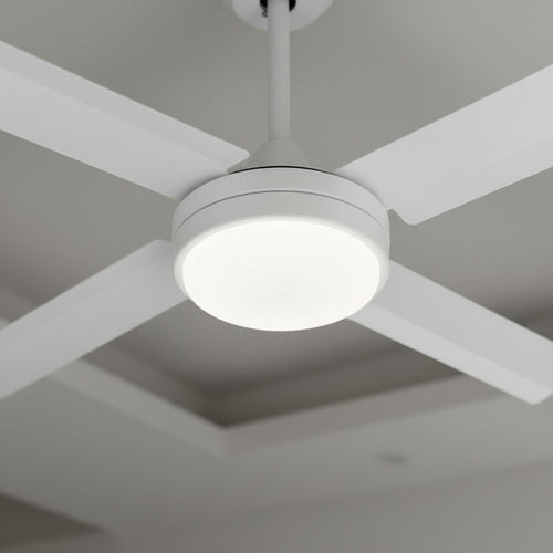 Ventilador Techo Liliana Vthb704r 4 Aspas Control Remoto Led 1.2 M Blanco Blanco Metal 4