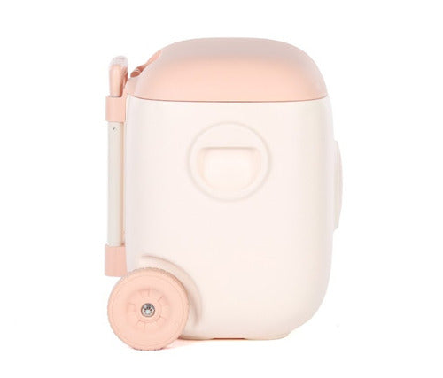 Heladera Conservadora Vintage Atma 305vp 30l C/ Carrito Rosa Rosa