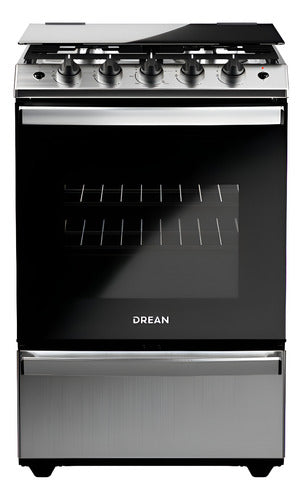 Cocina Multigas Drean Cd5617ai0 Inox 56 Cm Con Air Fryer C Gris