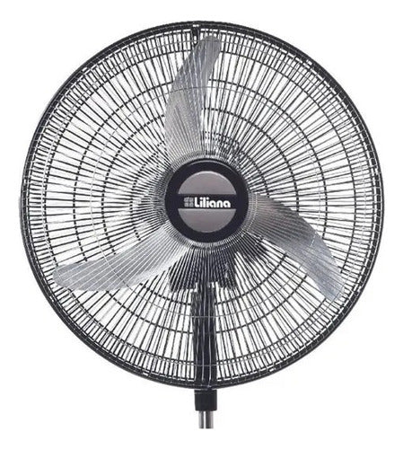 Ventilador Pie 20puLG Orbital Liliana Vpm2016 Repeler 90w Ct 50.8 Cm Negro Plateado Metal 3