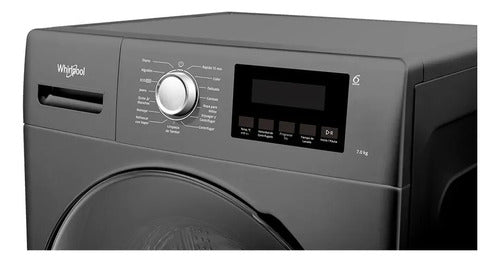 Lavarropas Whirlpool Carga Frontal 7kg Inverter Titanium Titanio
