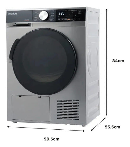 Secarropas Por Calor Smartlife Sl-dyhp08g 8 Kg Gris